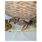 Big basket of Natural Sora Pods, natural dried Sororoca flowers