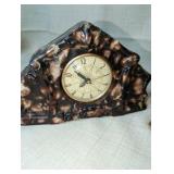 Vintage Lanshire mantle clock "vomit clock", vintage Lincoln electric clock for repair