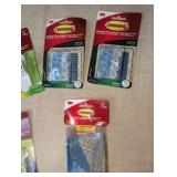 NIB Huge Lot 3M Command Hanging Strips, Accessories and Chemical Goggles