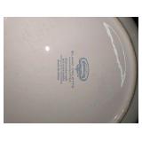 Crate of (26) Maison Versailles "Blanc Colette" handcrafted dinner plates