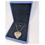 NIB Aurora Heart & Wing necklace