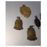 Vintage Academic Achievement Pendants Lot of 6