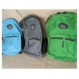 School Supply Lot | (3) Backpacks, calculator, folders, notebooks