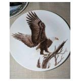 (3) Bald Eagle Ceramic Decorative Plates