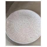 Crate of (25) Maison Versailles Blanc Colette salad plates lot