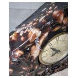 Vintage Lanshire mantle clock "vomit clock", vintage Lincoln electric clock for repair