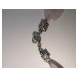 925 Bead Rose Quartz Bracelet, size 8