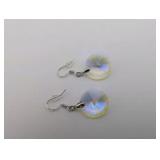 Iridescent Austrian crystal 925 Earrings