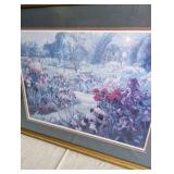 Beautiful Framed Floral Garden Print