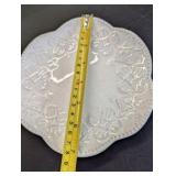 Crate of (28) Maison Versailles Blanc Colette salad plates
