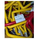 Box of rubber-coated screw-in hooksfor garage/shop