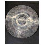 Vintage Duncan & Miller Sandwich Clear cake stand, manufactured between 1924 and 1955
