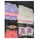 Huge Pink/Purple Event Decoration Fabric Lot