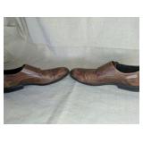 Brown leather Alfani "Luxton" double monk strap dress shoes in size 12M