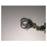 925 Bead Rose Quartz Bracelet, size 8
