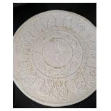 Crate of (26) Maison Versailles "Blanc Colette" handcrafted dinner plates