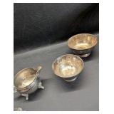 Vintage Silver-plated/Copper Lot | Bowls, Tray, Lids