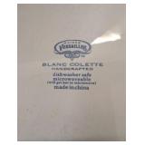 Crate of (25) Maison Versailles Blanc Colette salad plates lot