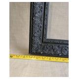 Black, ornate picture frame