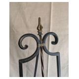 Traditional scroll metal art easel, 5ft