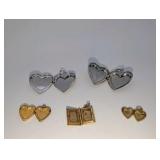 Vintage Locket Necklace Pendant Lot of 5 | Mood, Gold filled