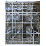 3 Crates Vintage Lucca Red Wine Crystal Glasses, 48