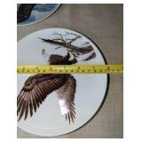 (3) Bald Eagle Ceramic Decorative Plates