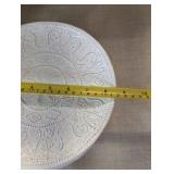 Crate of (25) Maison Versailles Blanc Colette salad plates lot