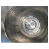 Heavy-duty stainless steel milk can, 27" tall