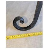 Traditional scroll metal art easel, 5ft