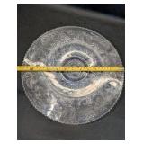 Vintage Duncan & Miller Sandwich Clear cake stand, manufactured between 1924 and 1955