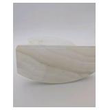 Vintage hand-carved quartz sculpture, Madonna and child