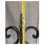 Traditional scroll metal art easel, 5ft