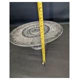 Vintage Duncan & Miller Sandwich Clear cake stand, manufactured between 1924 and 1955