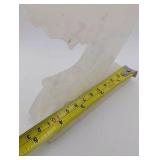 Vintage hand-carved quartz sculpture, Madonna and child