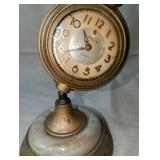 Vintage Lanshire mantle clock "vomit clock", vintage Lincoln electric clock for repair
