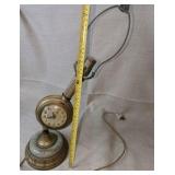 Vintage Lanshire mantle clock "vomit clock", vintage Lincoln electric clock for repair