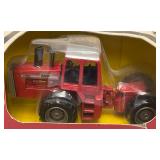 Two Vintage ERTL Toys Die Cast Miniature Tractors 1= 1/64 Scale 4-Wheel Drive Tractor 1= 1/32 Scale IH FWD/ Tractor In Original Box