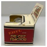 Two Vintage ERTL Toys Die Cast Miniature Tractors 1= 1/64 Scale 4-Wheel Drive Tractor 1= 1/32 Scale IH FWD/ Tractor In Original Box