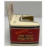 Two Vintage ERTL Toys Die Cast Miniature Tractors 1= 1/64 Scale 4-Wheel Drive Tractor 1= 1/32 Scale IH FWD/ Tractor In Original Box
