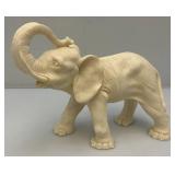 4.5" x 9" x 12" Resin Elephant Statue With Trunk Up