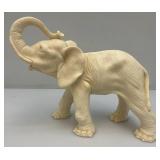 4.5" x 9" x 12" Resin Elephant Statue With Trunk Up