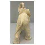 4.5" x 9" x 12" Resin Elephant Statue With Trunk Up