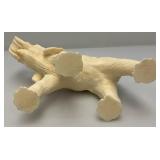 4.5" x 9" x 12" Resin Elephant Statue With Trunk Up