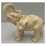 4.5" x 7" x 8" Resin Elephant Statue With Trunk Up