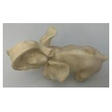 4.5" x 7" x 8" Resin Elephant Statue With Trunk Up