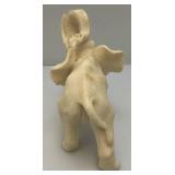 4.5" x 7" x 8" Resin Elephant Statue With Trunk Up
