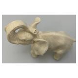 4.5" x 7" x 8" Resin Elephant Statue With Trunk Up