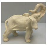 4.5" x 7" x 8" Resin Elephant Statue With Trunk Up