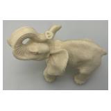 3 3/4" x 5.5" x 7" Resin Elephant Statue With Trunk Up